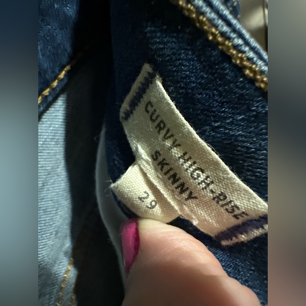 Madewell Curvy High Rise Blue Jeans Size 29 - Picture 6 of 8